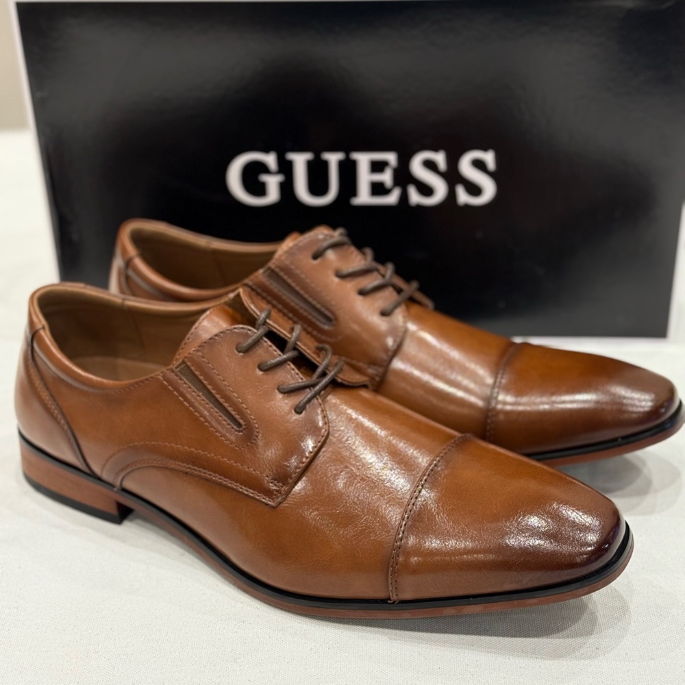 Guess Men's Dress Shoes Sulai Color Dark Natural